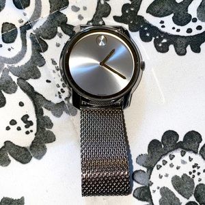 Movado Bold platinum watch